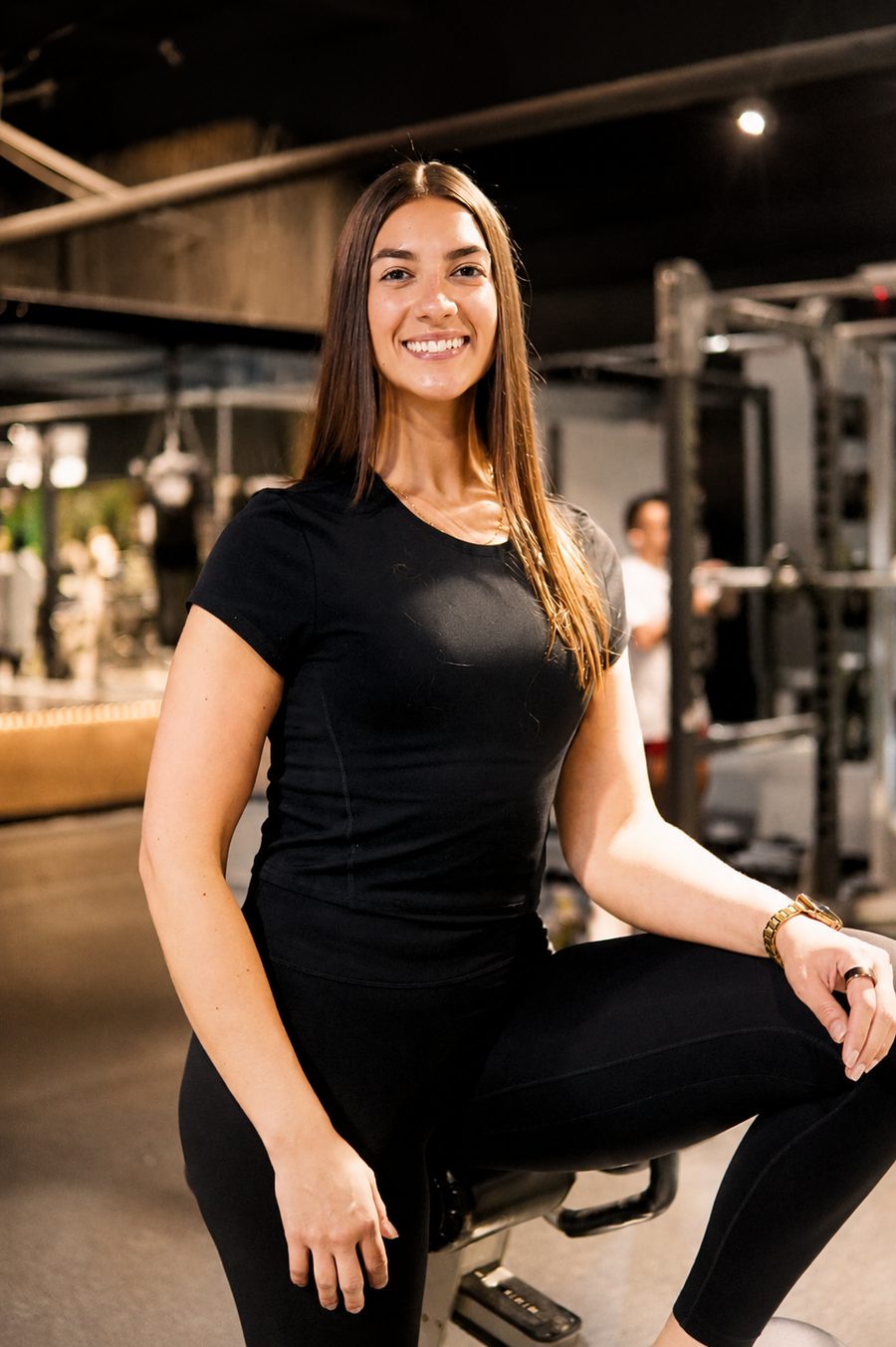 Ericha, founder of Templed, in the gym