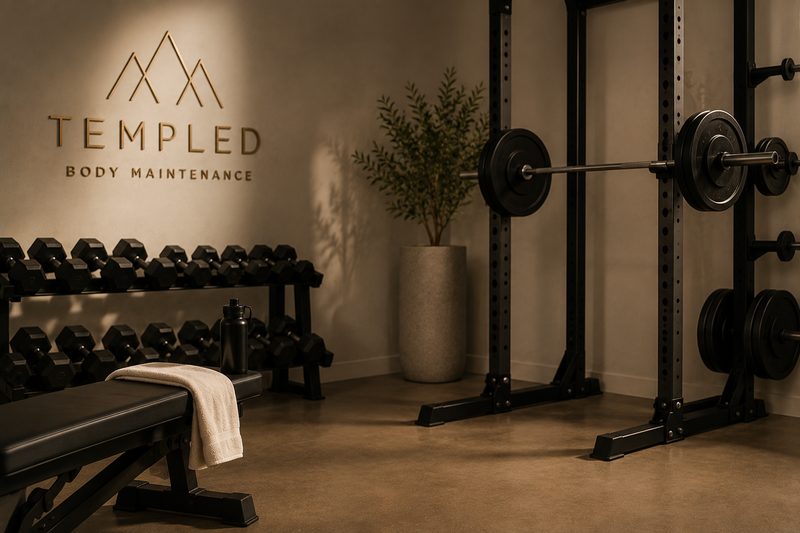 In-person training session at the gym